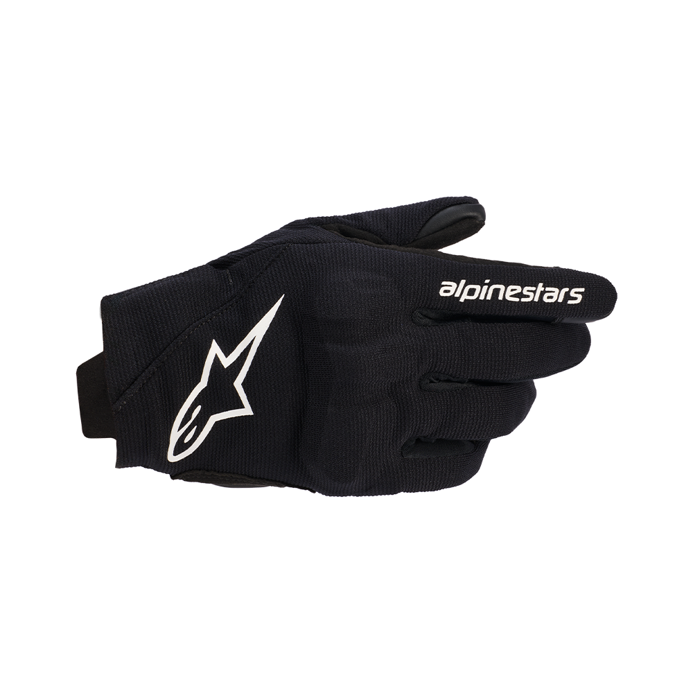 Alpinestars REEF WOMEN'S V2 GLOVES 機車手套商品照片，提供灰黑螢光粉紅、黑 海洋藍、黑白等配色，呈現手套版型、防護部件與縫製細節，方便顧客選購前比對外觀與剪裁樣式。