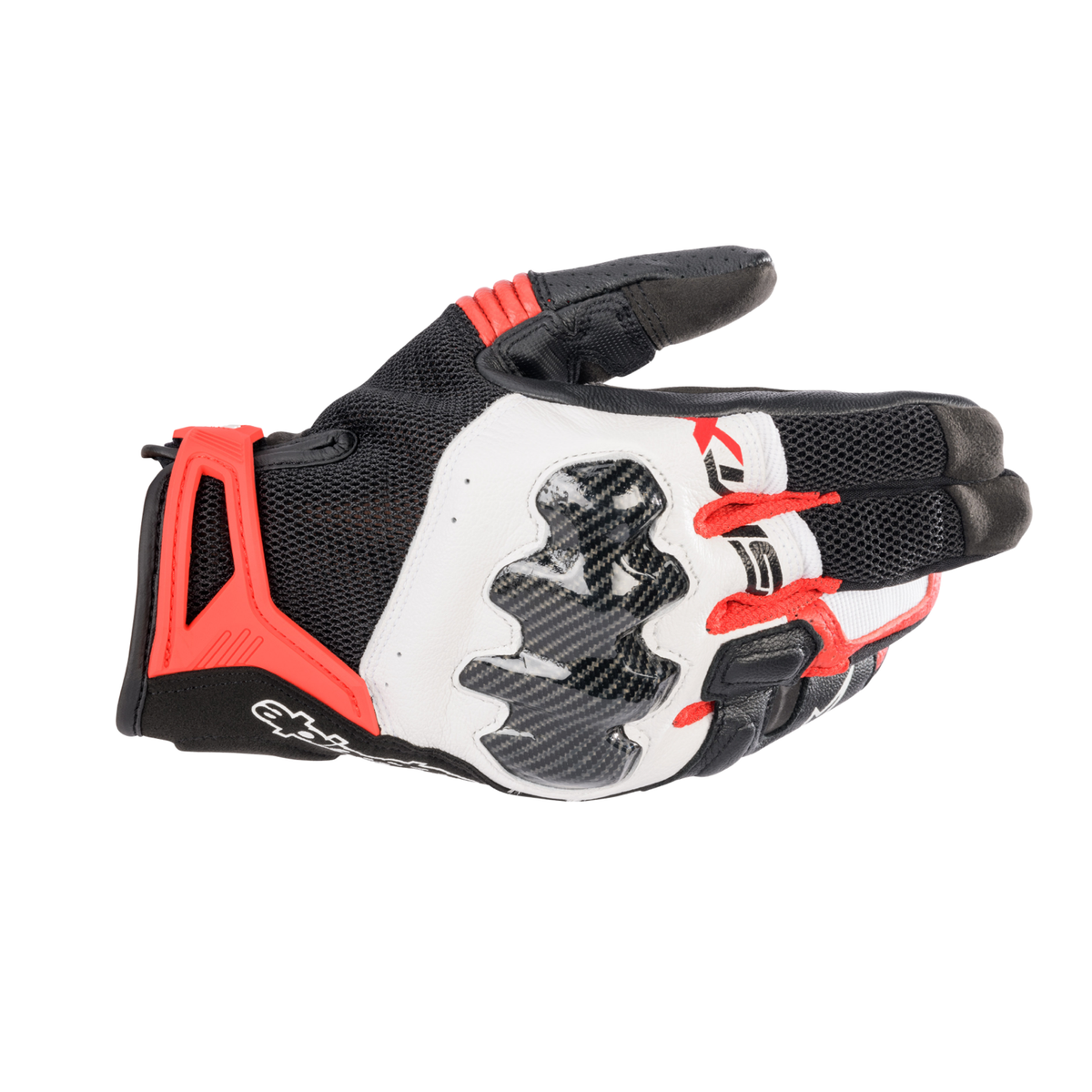 Alpinestars SMX-R GLOVES *ASIA 機車手套商品照片，提供黑黑、黑白、黑白紅、黑紅白、黑 深藍 白等配色，呈現手套版型、防護部件與縫製細節，方便顧客選購前比對外觀與剪裁樣式。