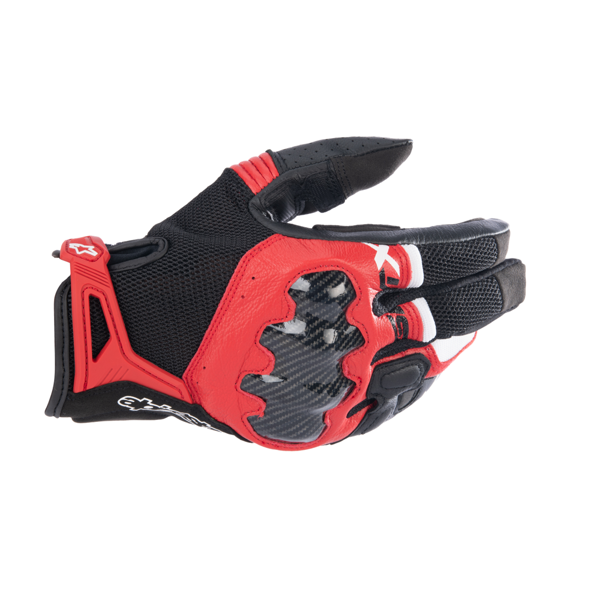Alpinestars SMX-R GLOVES *ASIA 機車手套商品照片，提供黑黑、黑白、黑白紅、黑紅白、黑 深藍 白等配色，呈現手套版型、防護部件與縫製細節，方便顧客選購前比對外觀與剪裁樣式。
