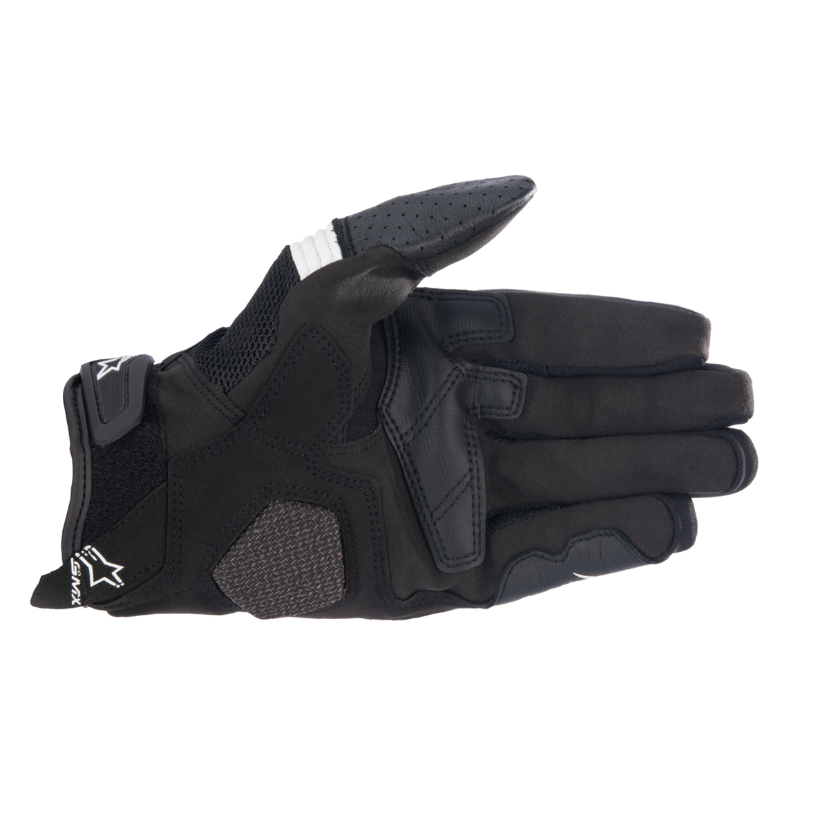 Alpinestars SMX-R GLOVES *ASIA 機車手套商品照片，提供黑黑、黑白、黑白紅、黑紅白、黑 深藍 白等配色，呈現手套版型、防護部件與縫製細節，方便顧客選購前比對外觀與剪裁樣式。