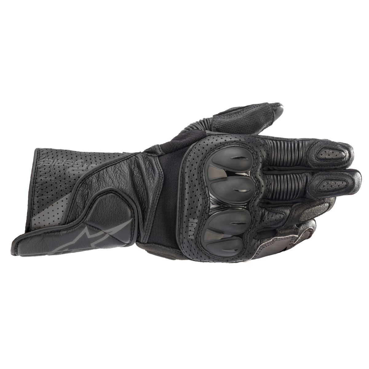 Alpinestars SP-2 V3 GLOVES 機車手套商品照片，提供黑灰、黑白、黑白亮紅、白螢光紅黑等配色，呈現手套版型、防護部件與縫製細節，方便顧客選購前比對外觀與剪裁樣式。
