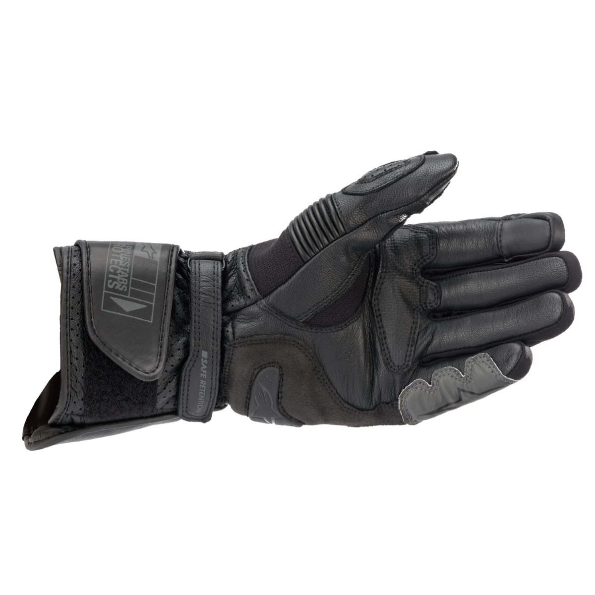 Alpinestars SP-2 V3 GLOVES 機車手套商品照片，提供黑灰、黑白、黑白亮紅、白螢光紅黑等配色，呈現手套版型、防護部件與縫製細節，方便顧客選購前比對外觀與剪裁樣式。