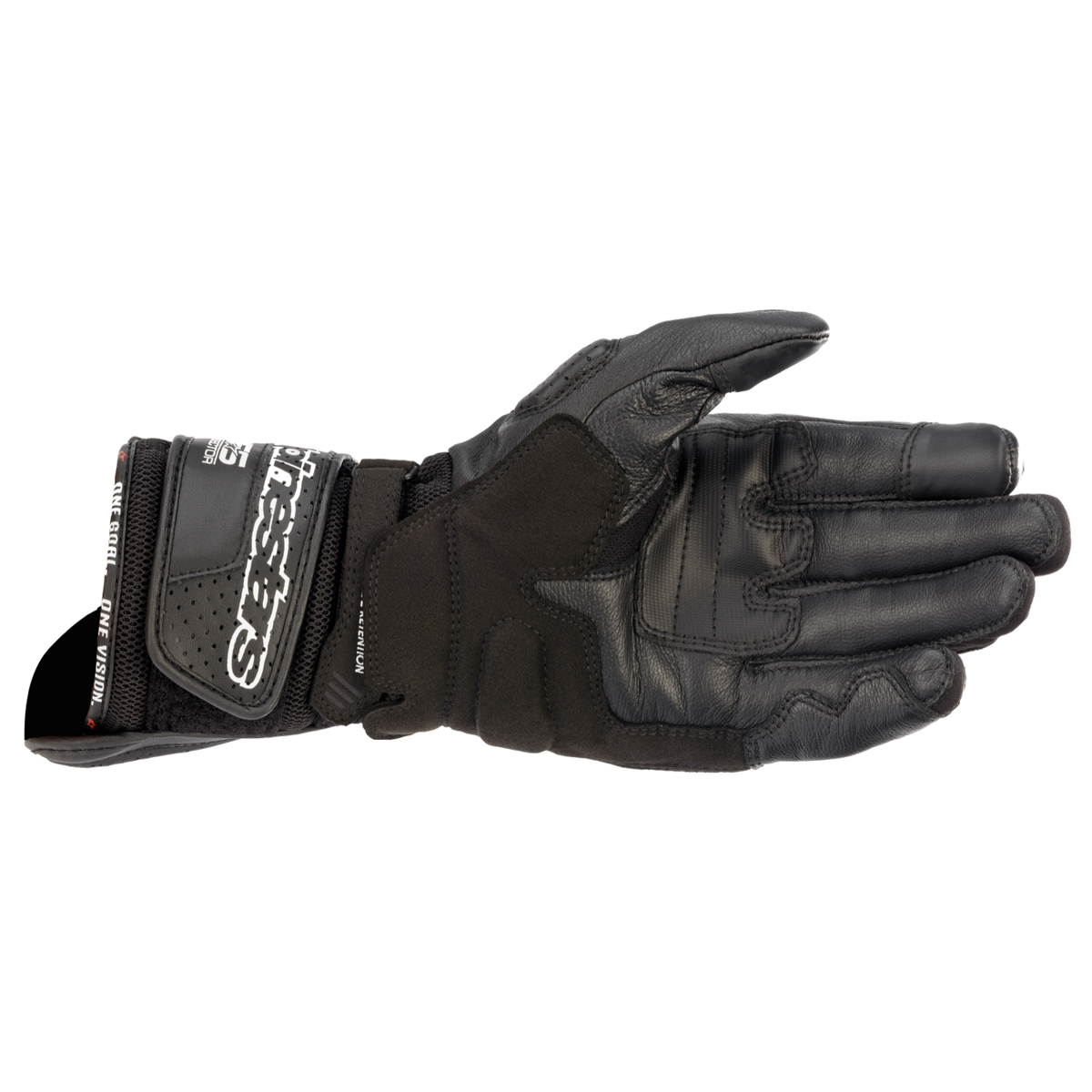 Alpinestars SP-8 V3 AIR GLOVES 機車手套商品照片，提供黑、黑白亮紅等配色，呈現手套版型、防護部件與縫製細節，方便顧客選購前比對外觀與剪裁樣式。
