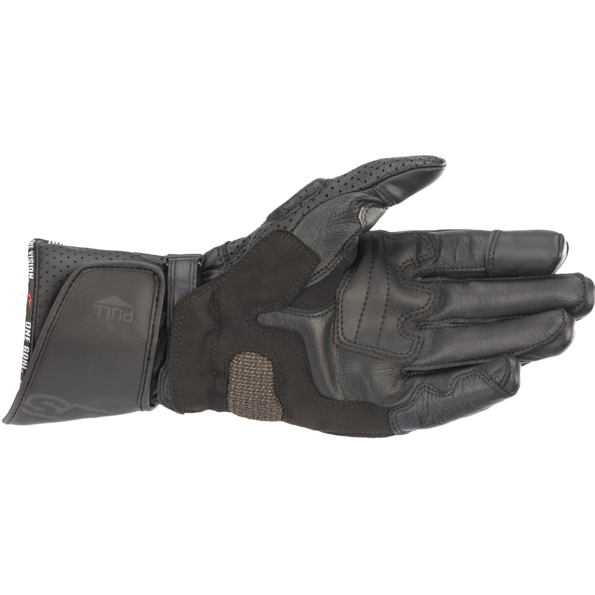 Alpinestars SP-8 V3 GLOVES 機車手套商品照片，提供黑黑、黑白螢光紅、黑螢光紅等配色，呈現手套版型、防護部件與縫製細節，方便顧客選購前比對外觀與剪裁樣式。