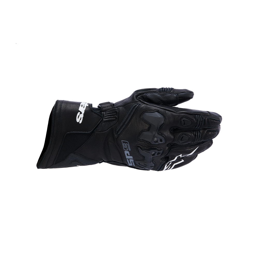Alpinestars SP-9 GLOVES 機車手套商品照片，提供黑螢光紅、黑白12、黑白亮紅、亮藍 海軍藍 白等配色，呈現手套版型、防護部件與縫製細節，方便顧客選購前比對外觀與剪裁樣式。