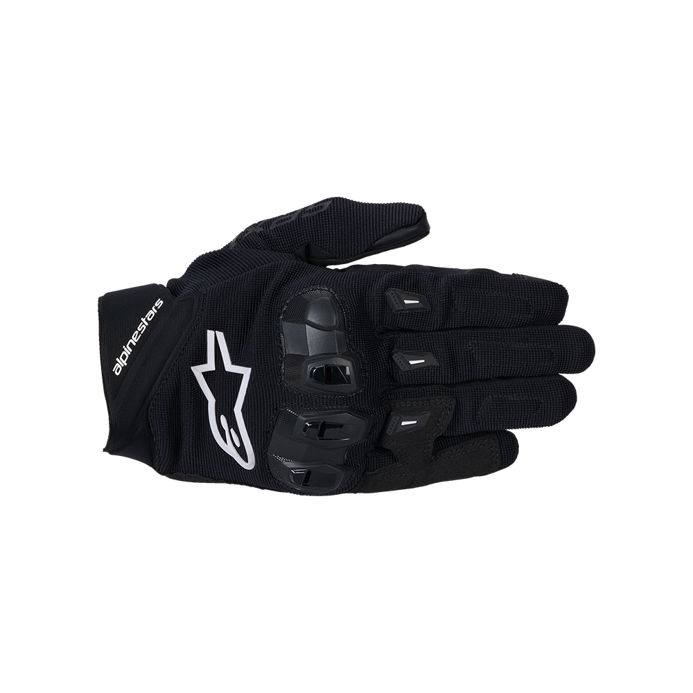 Alpinestars SP X 1 GLOVES*ASIA 機車手套商品照片，提供黑金、黑白、黑 螢光紅1030、米白 黑250等配色，呈現手套版型、防護部件與縫製細節，方便顧客選購前比對外觀與剪裁樣式。