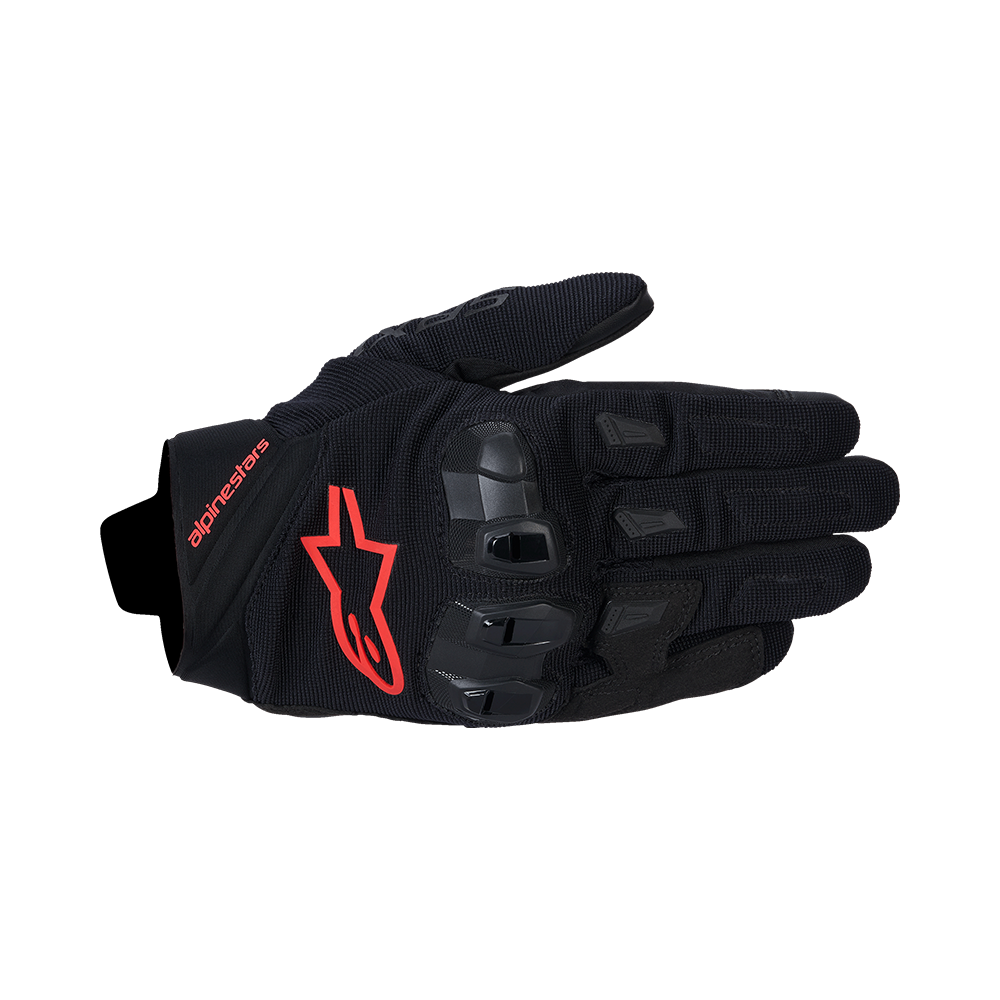 Alpinestars SP X 1 GLOVES*ASIA 機車手套商品照片，提供黑金、黑白、黑 螢光紅1030、米白 黑250等配色，呈現手套版型、防護部件與縫製細節，方便顧客選購前比對外觀與剪裁樣式。