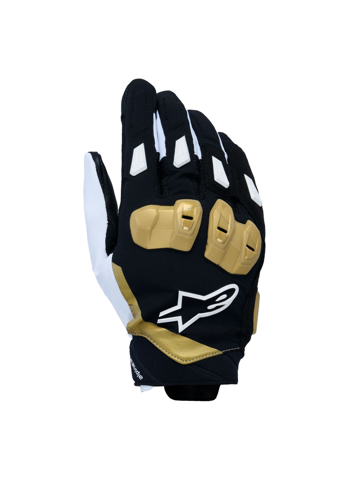 Alpinestars SP X 3 GLOVES*ASIA 機車手套商品照片，提供黑白金、黑白、黑色 白色 深灰色、亮紅色 螢光紅 黑色等配色，呈現手套版型、防護部件與縫製細節，方便顧客選購前比對外觀與剪裁樣式。