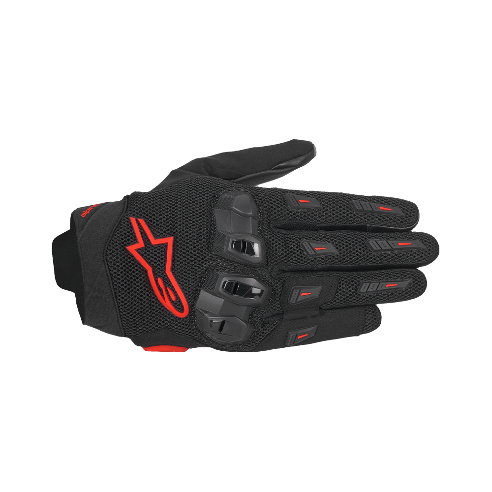 Alpinestars SP X 5 AIR GLOVES 機車手套商品照片，提供黑黑、黑紅、黑白等配色，呈現手套版型、防護部件與縫製細節，方便顧客選購前比對外觀與剪裁樣式。