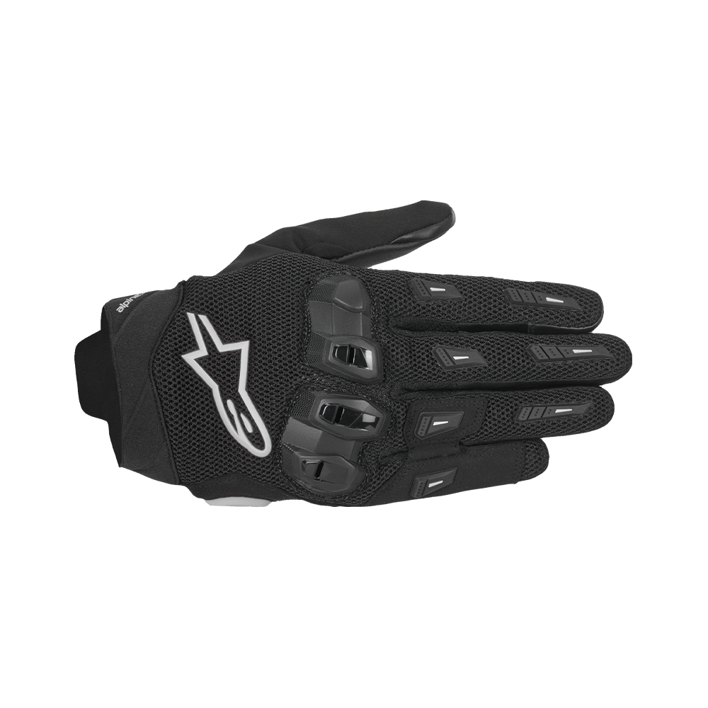 Alpinestars SP X 5 AIR GLOVES 機車手套商品照片，提供黑黑、黑紅、黑白等配色，呈現手套版型、防護部件與縫製細節，方便顧客選購前比對外觀與剪裁樣式。