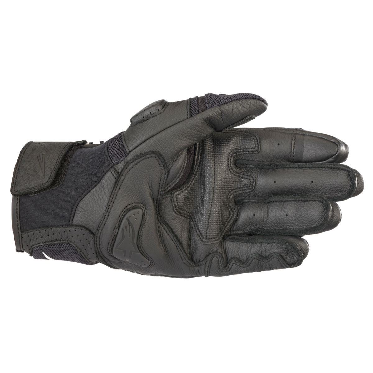 Alpinestars SP X AIR CARBON V2 GLOVE 機車手套商品照片，提供黑、黑白、黑白紅等配色，呈現手套版型、防護部件與縫製細節，方便顧客選購前比對外觀與剪裁樣式。