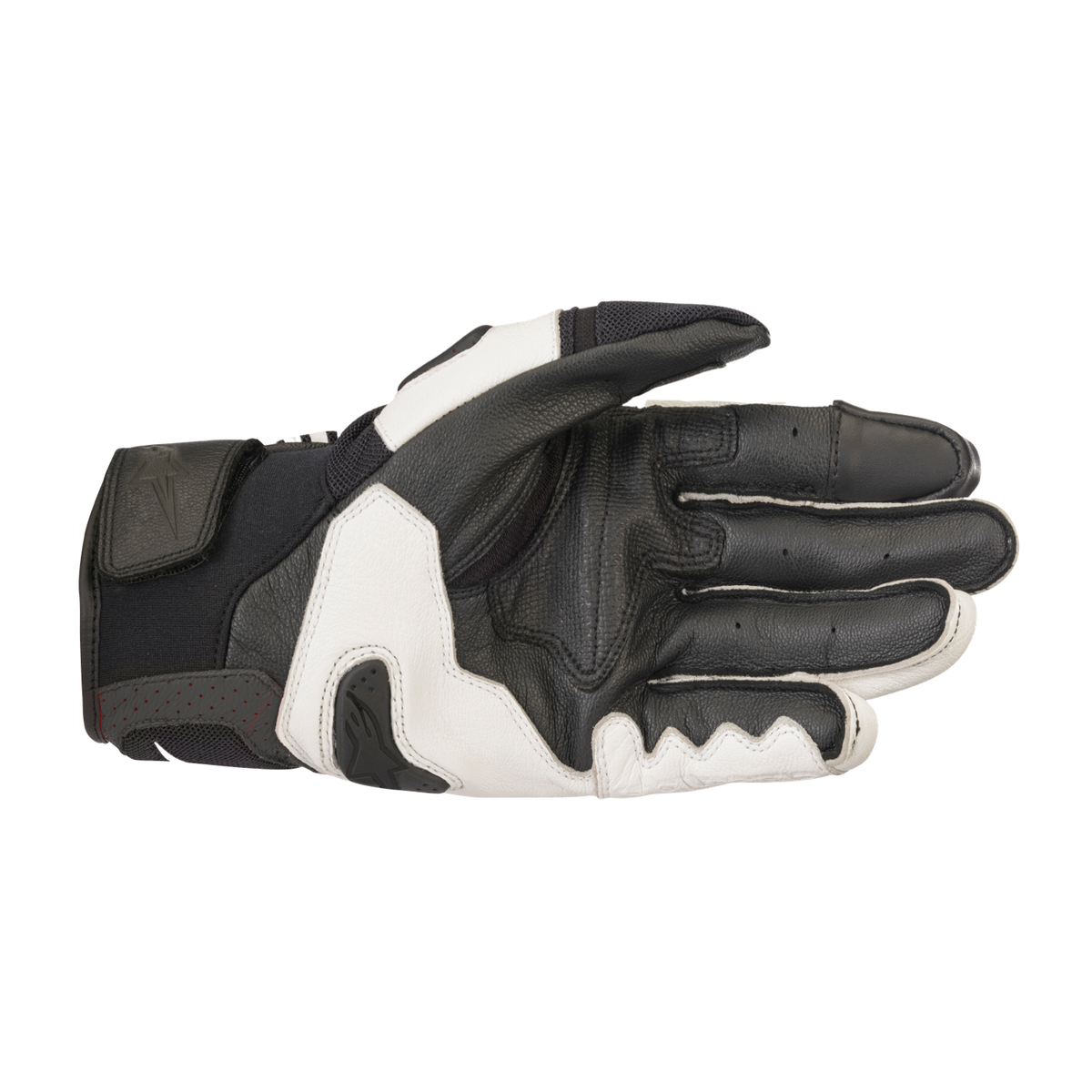 Alpinestars SP X AIR CARBON V2 GLOVE 機車手套商品照片，提供黑、黑白、黑白紅等配色，呈現手套版型、防護部件與縫製細節，方便顧客選購前比對外觀與剪裁樣式。
