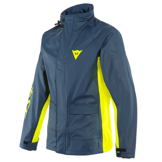 DAINESE STORM 2 UNISEX JACKET BLACK-IRIS/FLUO-YELLOW