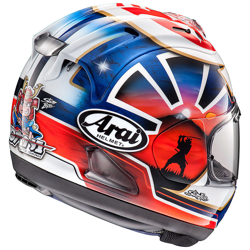 ARAI RX-7X Pedrosa Spirit Blue 後方