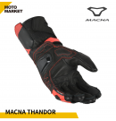 Macna Thandor 摩托車手套 黑紅