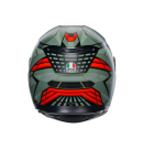 AGV K3 Decept 消光黑/綠/紅 全罩安全帽