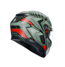 AGV K3 Decept 消光黑/綠/紅 全罩安全帽