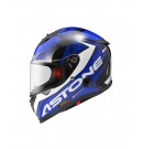 ASTONE GTB800 全罩安全帽 AO11彩繪 ＃平光黑藍 內藏墨鏡