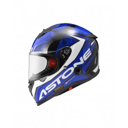 ASTONE GTB800 全罩安全帽 AO11彩繪 ＃平光黑藍 內藏墨鏡
