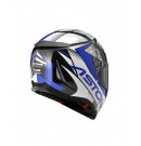 ASTONE GTB800 全罩安全帽 AO11彩繪 ＃平光黑藍 內藏墨鏡