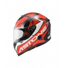 ASTONE GTB800 全罩安全帽 AO11彩繪＃亮面黑紅 內藏墨鏡