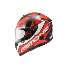 ASTONE GTB800 全罩安全帽 AO11彩繪＃亮面黑紅 內藏墨鏡