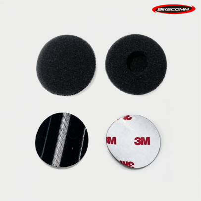 BIKECOMM 騎士通 藍芽耳機配件 #一般版耳機海棉薄套 (2入一組)