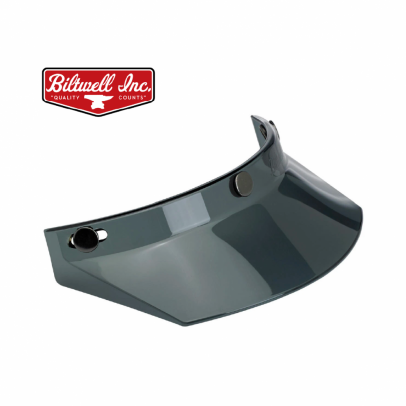 美國 Biltwell Moto Visor 帽簷 通用型 復古帽 #燻黑