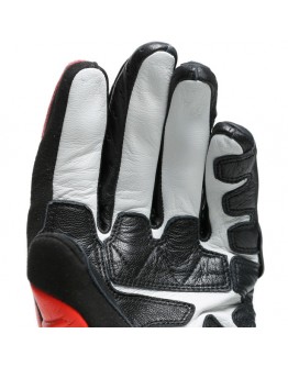 DAINESE CARBON 3 LONG GLOVES 碳纖維護具 皮革長手套 #黑紅白