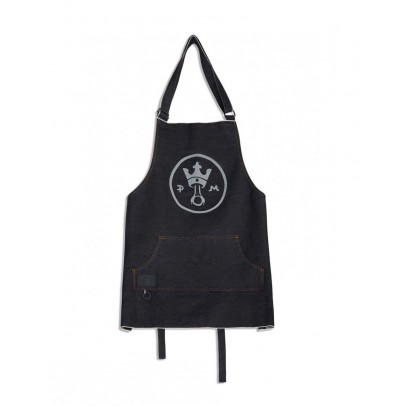 Pando Moto APRON BLACK 義大利頂級CANDIANI牛仔布圍裙