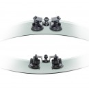RAM® 【RAM-B-189B-PIV1U】 Twist-Lock™ 雙吸盤球座