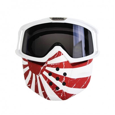 SHARK DRAK GOGGLE & MASK JAPAN OS 防風鏡面罩 旭日旗