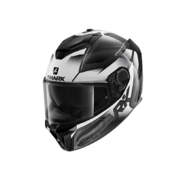 SHARK SPARTAN GT CARBON SHESTTER 全罩式安全帽 碳纖維 彩繪 HE7005DWW #黑白