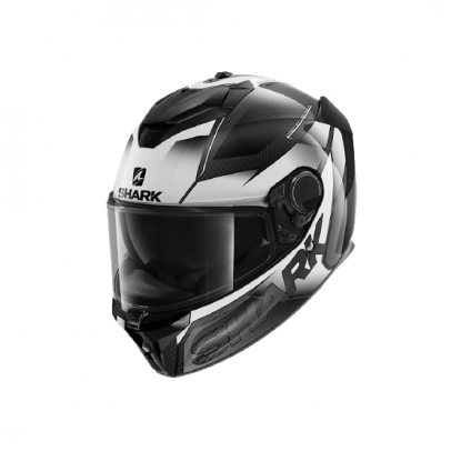 SHARK SPARTAN GT CARBON SHESTTER 全罩式安全帽 碳纖維 彩繪 HE7005DWW #黑白