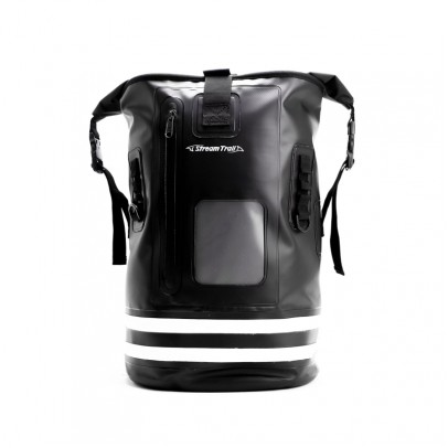 STREAM TRAIL Dry Tank 25L 防水雙肩背包 STRIPE #瑪瑙黑/白條紋