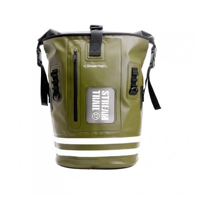 STREAM TRAIL Dry Tank 25L 防水雙肩背包 STRIPE #陸軍綠/白條紋