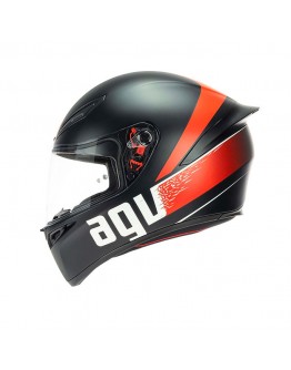AGV K1﻿ 全罩安全帽 GRIP 消光黑紅
