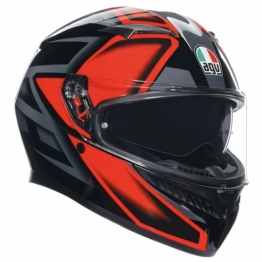 AGV K3 COMPOUND MATT BLACK RED AGV K3 COMPOUND MATT BLACK RED