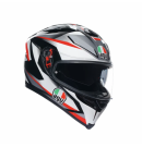 AGV K5S PLASMA WHITE/BLACK/RED