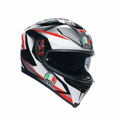 AGV K5S PLASMA WHITE/BLACK/RED