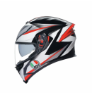 AGV K5S PLASMA WHITE/BLACK/RED