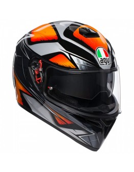 AGV K-3 SV 全罩式安全帽 彩繪 LIQUEFY #黑橘