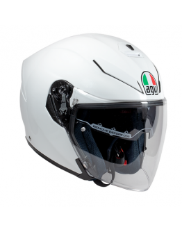 AGV 帽 K-5 JET 3/4罩安全帽 素色 #White 亮白