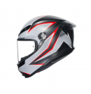 AGV K6 S FLASH MATT BLACK GRAY RED