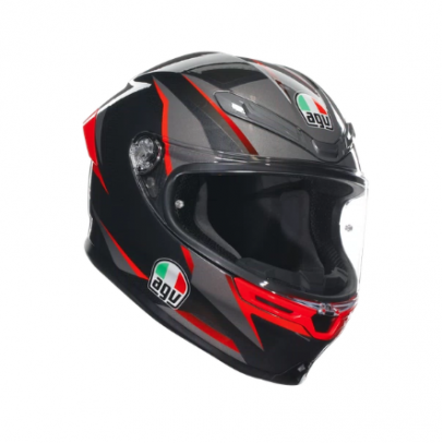 AGV K6 S SLASHCUT BLACK GRAY RED AGV K6 S SLASHCUT BLACK GRAY RED