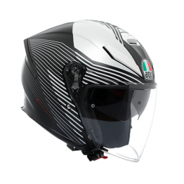 AGV 安全帽 K5 JET EVO 四分之三罩 內墨鏡 Control Matt Black /White