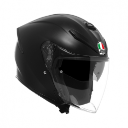 AGV 安全帽 K5 JET EVO 四分之三罩 內墨鏡 消光黑