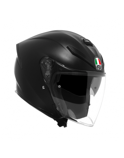 AGV 安全帽 K5 JET EVO 四分之三罩 內墨鏡 消光黑