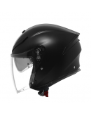 AGV 安全帽 K5 JET EVO 四分之三罩 內墨鏡 消光黑