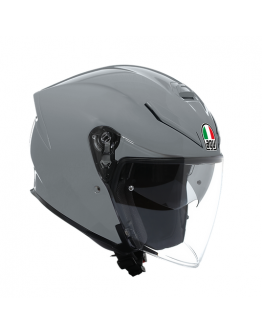 AGV 安全帽 K5 JET EVO 四分之三罩 內墨鏡 水泥灰